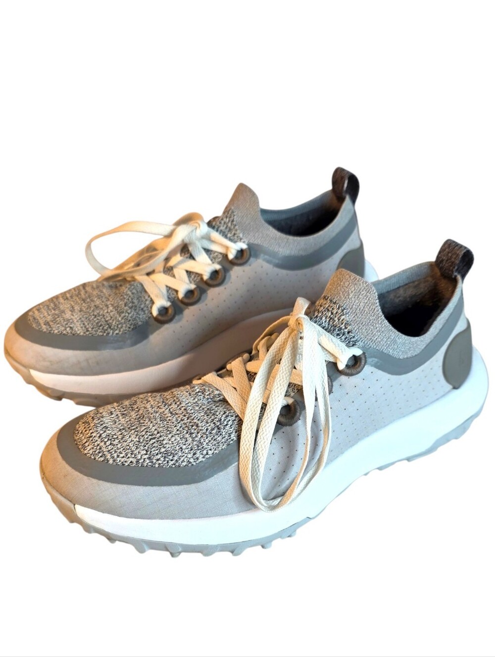 Allbirds Trail Runner Light Gray Knit Lace-Up Sneaker Shoe Women’s Size 10
